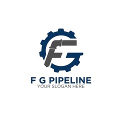 f g service construction logo designs