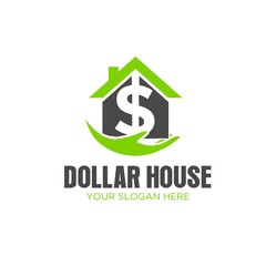 dollar care house logo designs