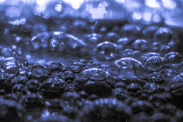 black and white bubbles