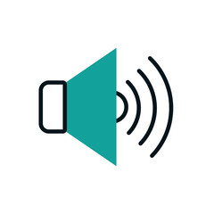 Isolated music volume vector design