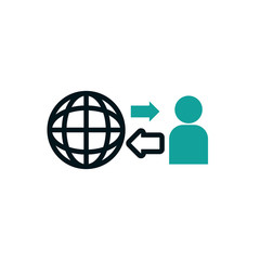 Isolated global sphere icon vector design