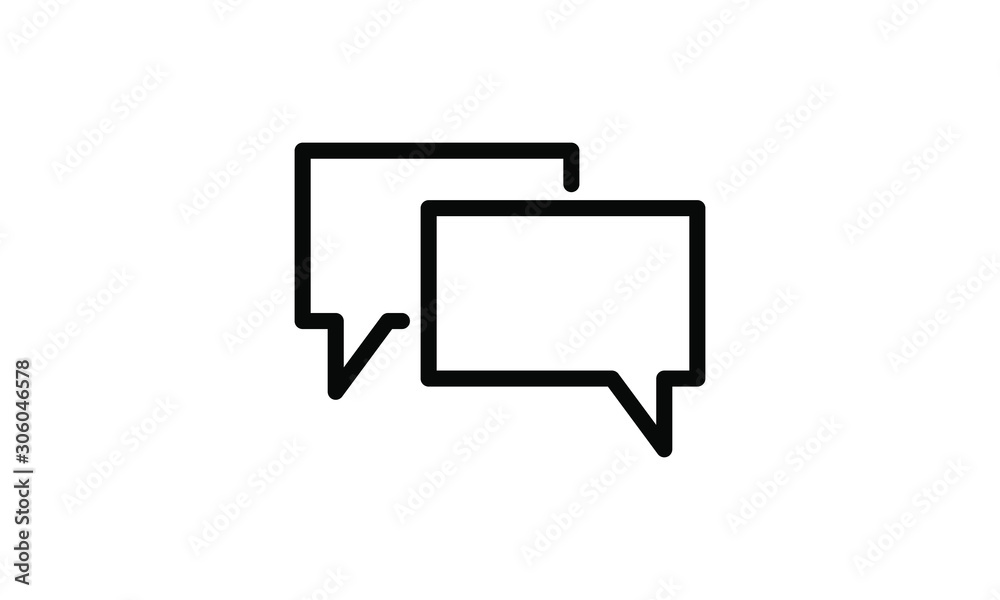 Wall mural speech bubble icon