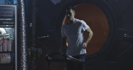 Astronaut training in Mars base