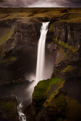 Fototapeta na wymiar Waterfall Iceland Color