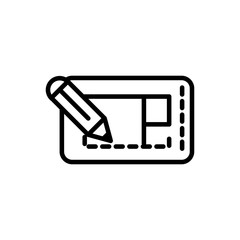 blueprint pencil design architecture icon line style