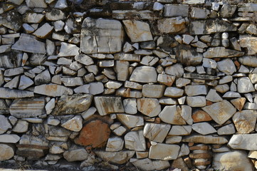 Brick and stone walls