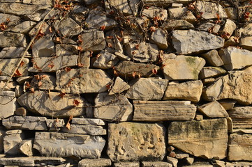 Brick and stone walls