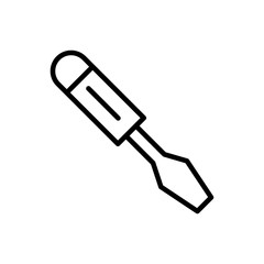 architecture screwdriver tool icon line style