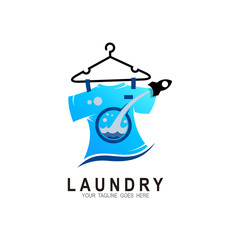 Laundry Logo Template Design Vector, Emblem, Concept Design, Creative Symbol, Rocket icon