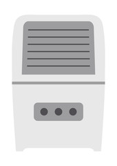 Air purifier isolated on white background, vector illustration. Appliance.