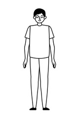 Isolated avatar man vector design