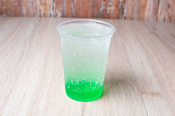 Flavored tropical fruit and ice sodas