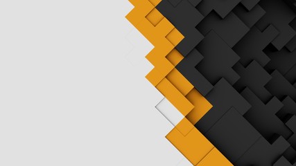 3D render. Bright and dynamic blank template.