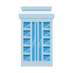 modern buildings icon, colorful design