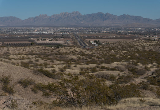 Las Curces, Mesilla Valley in southwest New Mexico.
