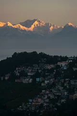 Peel and stick wall murals Kangchenjunga sunrise on kangchenjunga at darjeeling