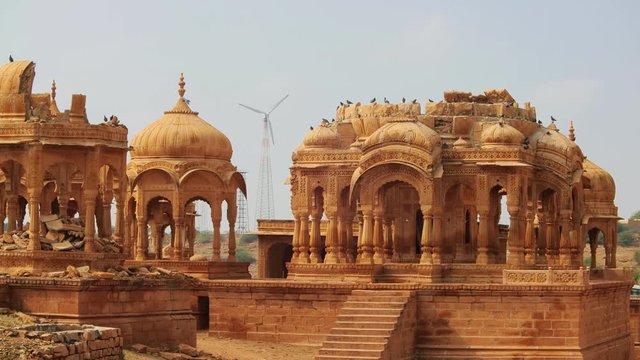 Bada Bagh, also called Barabagh (literally Big Garden) is a garden complex about 6 km north of Jaisalmer on the way to Ramgarh, in the state of Rajasthan in India.