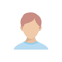 Isolated man head vector design