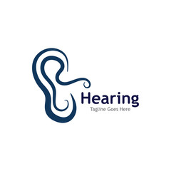 Hearing Logo Template vector icon illustration
