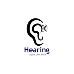 Hearing Logo Template vector icon illustration