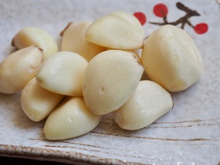 Fototapeta na wymiar 한국의 신선한 유기농 채소 마늘