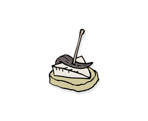 tasty appetizer illustration