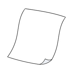 Cartoon Blank Piece of Paper