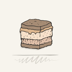 tasty appetizer illustration