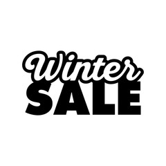 Winter sale season banner. Design for special offers and promotions in december.