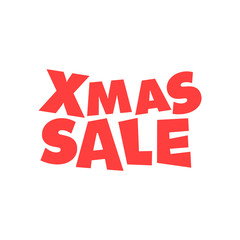 Christmas Sale Season. Xmas design template.