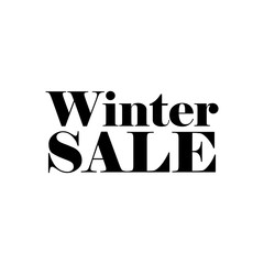 Winter sale season banner. Design for special offers and promotions in december.
