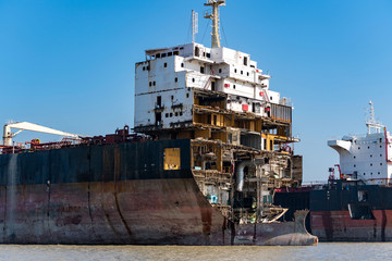 Fototapeta premium Ship Breaking Yard at Chittagong, Bangladesh