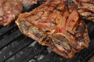 T-bone corte de carne