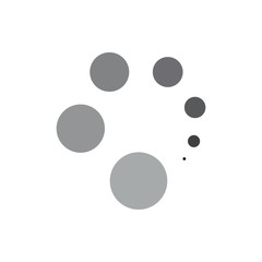 circle motion round objects logo vector