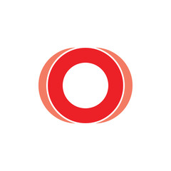 circle 3d linked ring logo vector