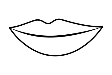 Isolated mouth cartoon vector design