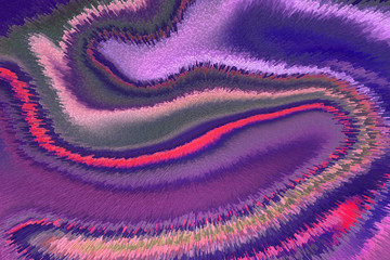 Fototapeta na wymiar Abstract extrude holographic background of resemble melting oil color painting causing an illusion.