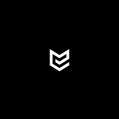 MC CM  letter template logo design vector