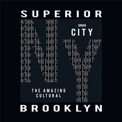 New York city typography graphic art, t shirt design vector illustration