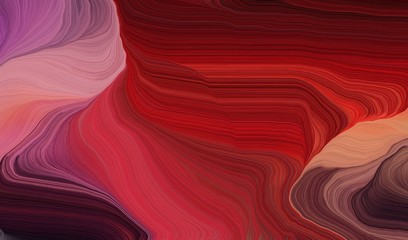 curvy background design with firebrick, dark red and very dark pink color