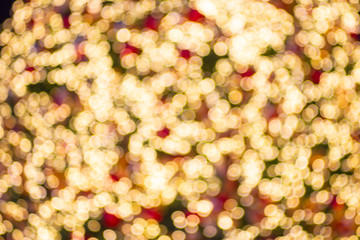 blurred abstract bokeh background for Decorations for New Year and Holidays, Christmas ball light  