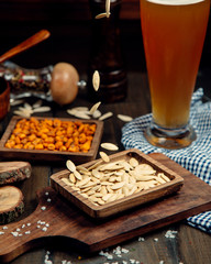 beer set on the table _