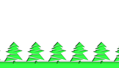 Illustration of forest or tree or Christmas, etc.  森、木、クリスマスなどのイラスト