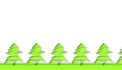 Obraz premium Illustration of forest or tree or Christmas, etc. 森、木、クリスマスなどのイラスト