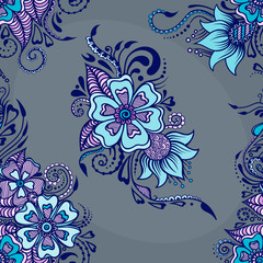 floral ornament in india stile3