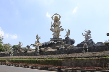 Fototapeta na wymiar A beautiful view of statues in Bali, Indonesia.