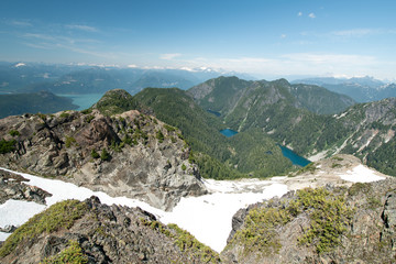 Brunswick mountain hiking in north shore of Vancouver