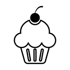 cake food icon vector