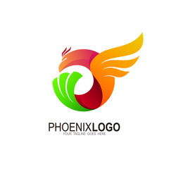 Eagle logo, Bird logo with circle design template, eagle icon , wing and bird logo 