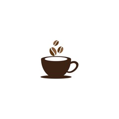 Coffee cup logo template vector icon design